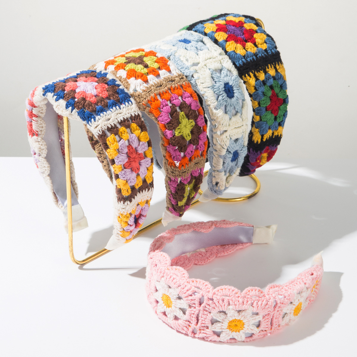 Headband Summer Knit - عصابة رأس بوهو مصنوعة يدويًا من