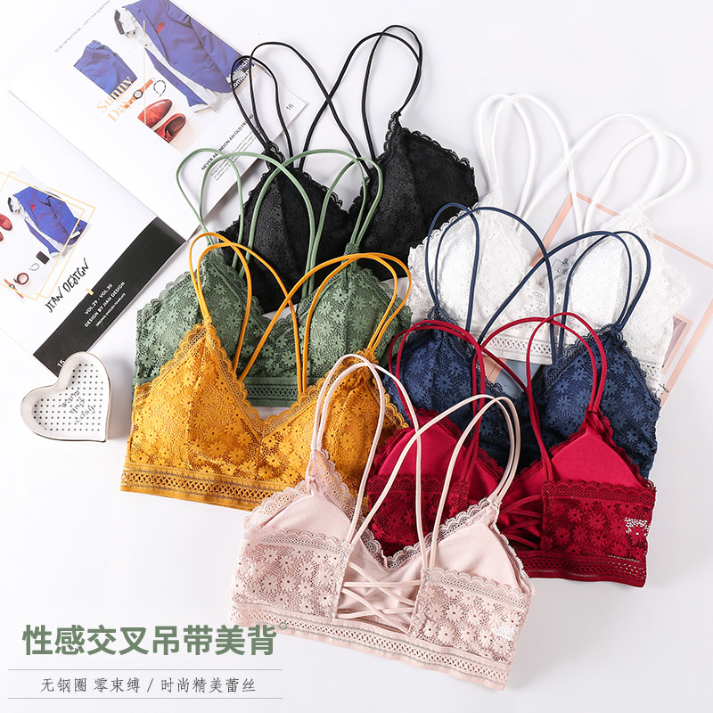 Bralette Triangle Set - ملابس داخلية مثيرة ثلاثية الأبعاد حمالة