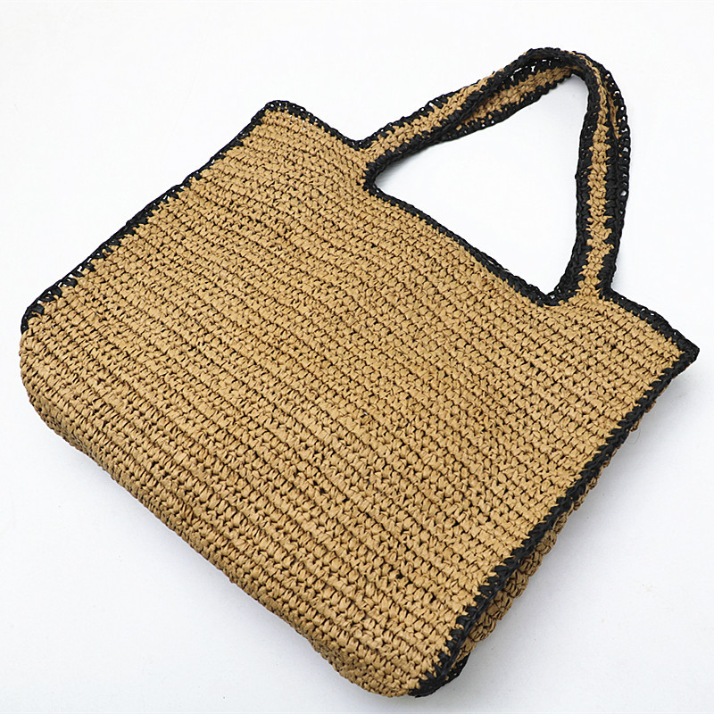 القش المنسوجة حمل الحقائب للنس - مراجعة Crochet Bag Raffia وسعره