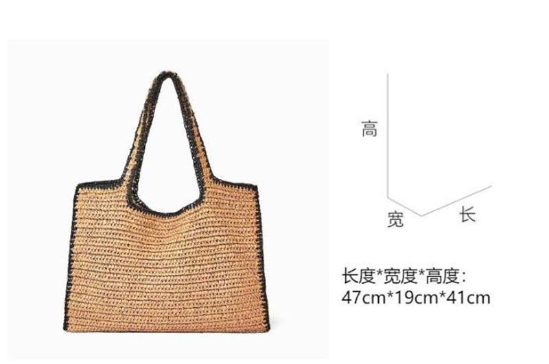 القش المنسوجة حمل الحقائب للنس - مراجعة Crochet Bag Raffia وسعره