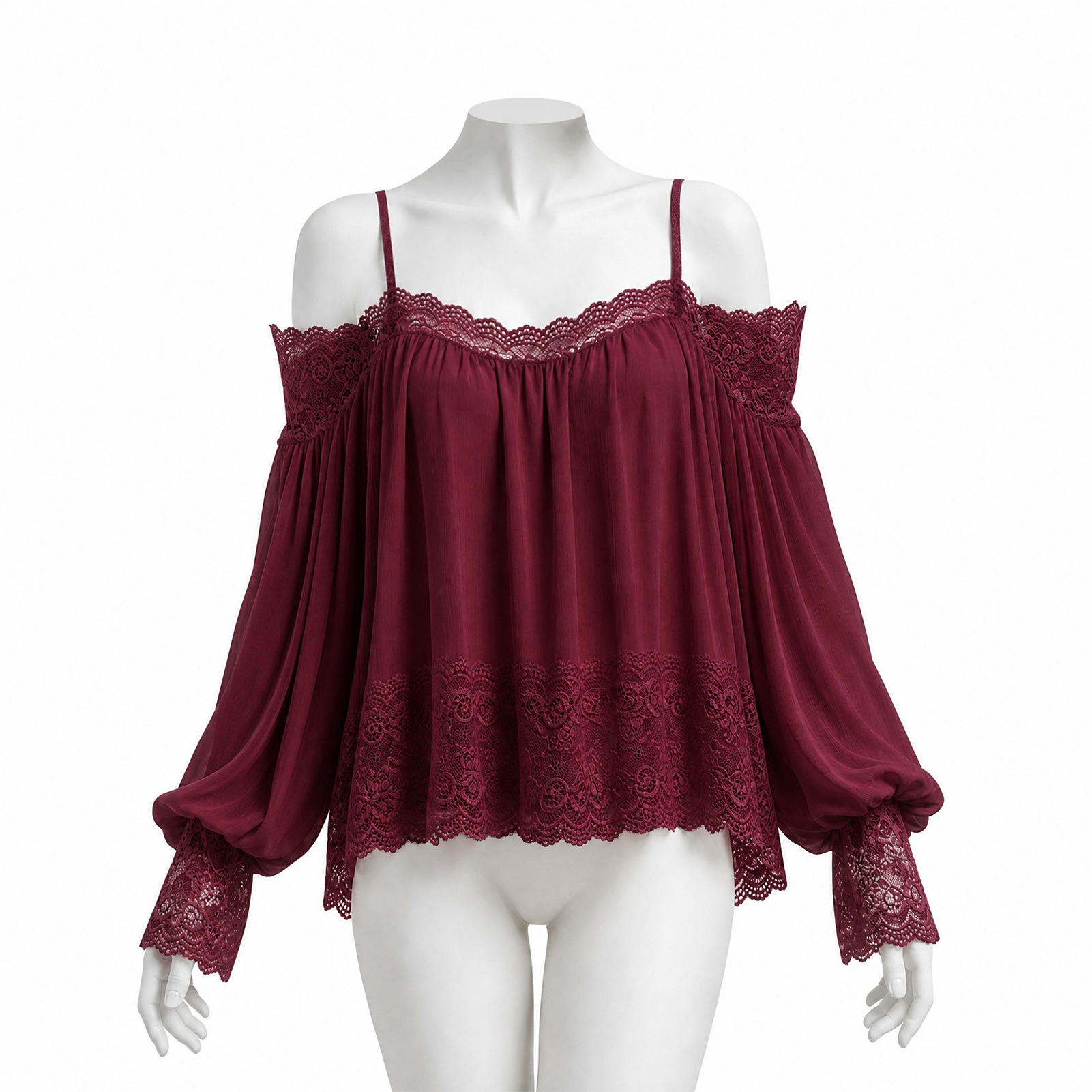 بلوزة نسائية بوهيمية بكتف مكشو - مراجعة Blouse Off Shoulder وسعره